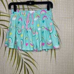 Cat & Jack Girl’s Rainbow skirt Green Pink White Size Girl’s L (10-12)